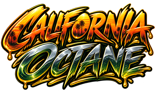 California Octane label art