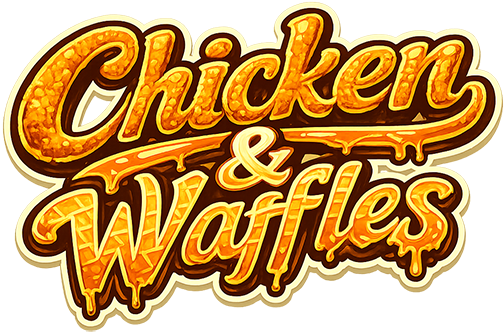 Chicken & Waffles label art